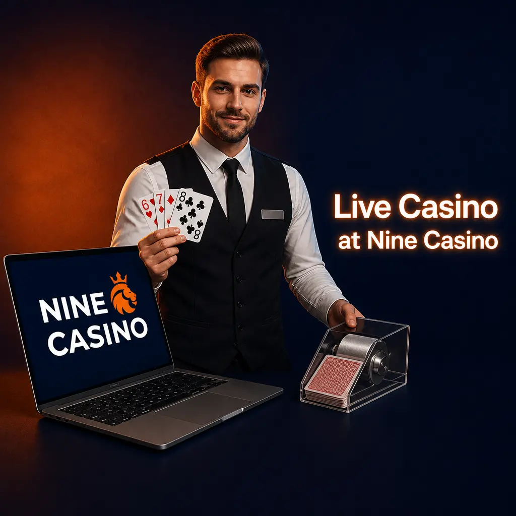 Live casino table at Nine Casino